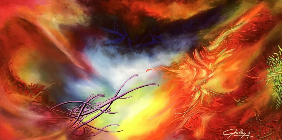 L'oubli, huile sur toile, 80x40 cm